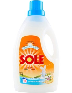 sole detersivo liquido 16 lavaggi 1l - capi delicati - talco: tuttocasashop.live: prodotti per bucato e tessuti