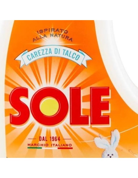 sole detersivo liquido 16 lavaggi 1l - capi delicati - talco: tuttocasashop.live: prodotti per bucato e tessuti