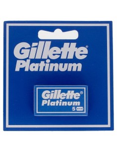 gillette platinum lame tradizionali - 5 pezzi - ricambi per rasoio classico: tuttocasashop.live: igiene e cura della persona