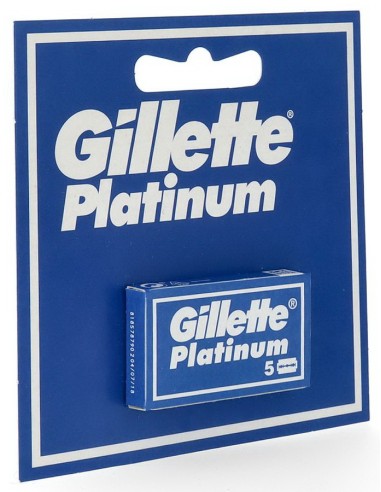 gillette platinum lame tradizionali - 5 pezzi - ricambi per rasoio classico: tuttocasashop.live: igiene e cura della persona