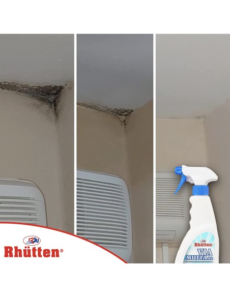 rhutten via muffa - spray maxi formato 750ml - antimuffa igienizzante: tuttocasashop.live: pulizia e cura della casa