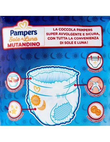 pampers sole e luna mutandino - 18 pannolini taglia 4 maxi 7-18 kg: tuttocasashop.live: igiene e cura della persona