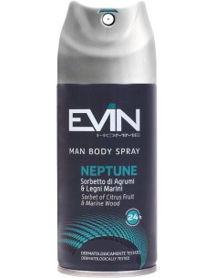 evin deodorante spray uomo 150ml - neptune sorbetto di agrumi e legni marini: tuttocasashop.live: igiene e cura della persona