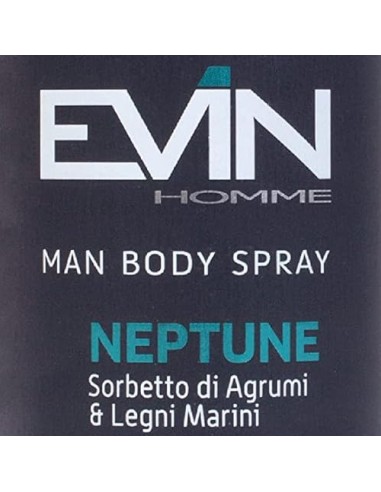 evin deodorante spray uomo 150ml - neptune sorbetto di agrumi e legni marini: tuttocasashop.live: igiene e cura della persona