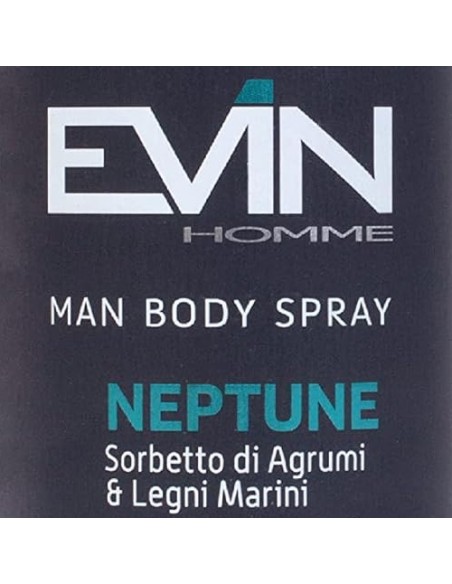 evin deodorante spray uomo 150ml - neptune sorbetto di agrumi e legni marini: tuttocasashop.live: igiene e cura della persona
