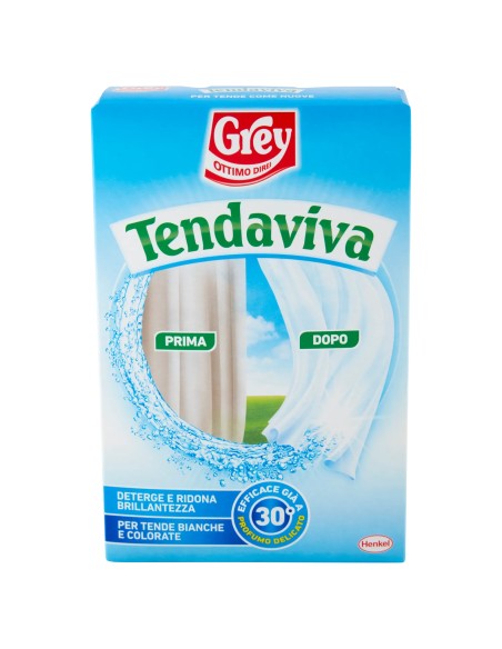 tendaviva grey additivo in polvere 500g - ravviva e rinnova i tendaggi: tuttocasashop.live: prodotti per bucato e tessuti