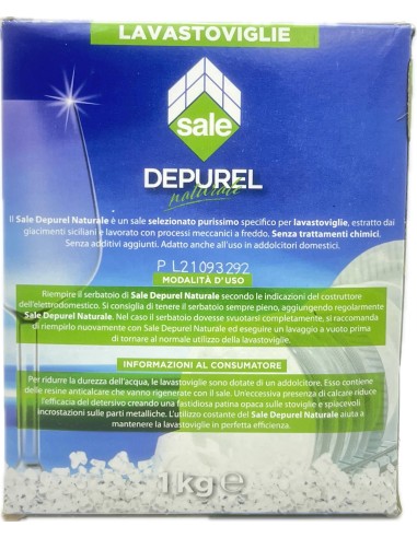 depurel sale per macchine lavastoviglie 1kg - salgemma: tuttocasashop.live: pulizia e cura della casa
