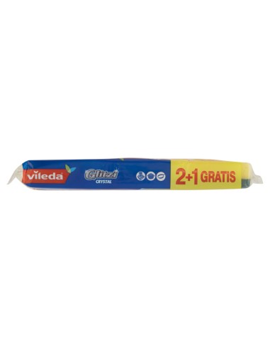 vileda glitzi crystal spugne con abrasivo - 3 pezzi - +antibatterico: tuttocasashop.live: pulizia e cura della casa
