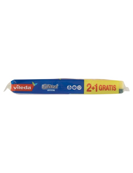 vileda glitzi crystal spugne con abrasivo - 3 pezzi - +antibatterico: tuttocasashop.live: pulizia e cura della casa