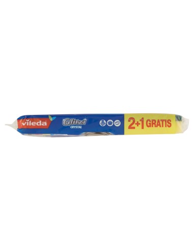 vileda glitzi crystal spugne con abrasivo - 3 pezzi - +antibatterico: tuttocasashop.live: pulizia e cura della casa