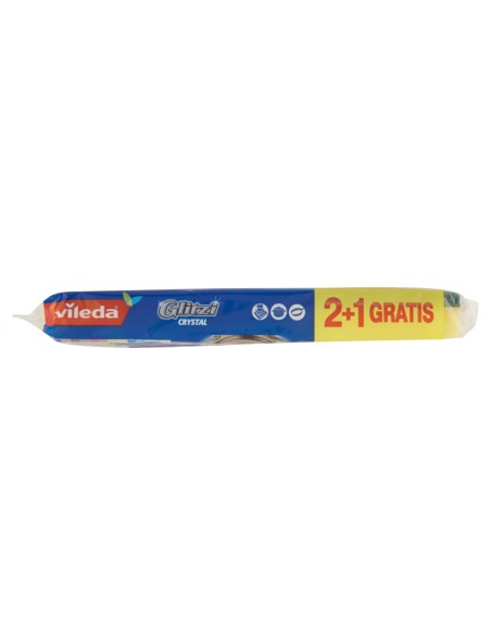 vileda glitzi crystal spugne con abrasivo - 3 pezzi - +antibatterico: tuttocasashop.live: pulizia e cura della casa
