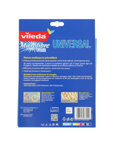 vileda microfibre universal panno multiuso - 36x38cm: tuttocasashop.live: pulizia e cura della casa