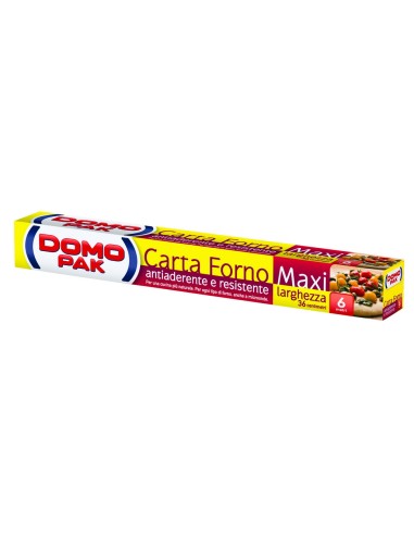 domopak carta da forno larghezza 36cm rotolo da 6m (anche in microonde): tuttocasashop.live: carta & monouso