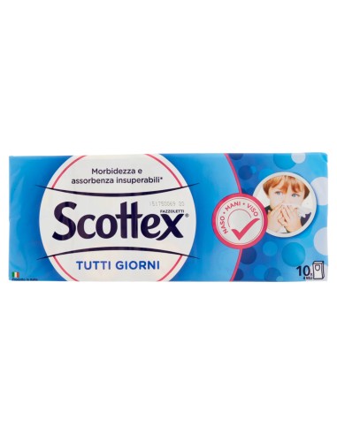 scottex fazzolettini di carta da naso - 10 pacchetti da 9 pezzi: tuttocasashop.live: carta & monouso