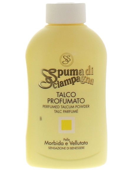 spuma di sciampagna talco in barattolo - 200 grammi: tuttocasashop.live: igiene e cura della persona