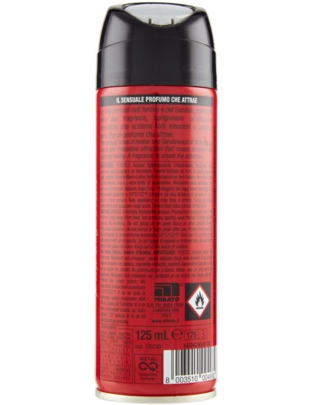 intesa sex unisex deodorante spray 125ml ambra profumo sensuale che attrae: tuttocasashop.live: igiene e cura della persona