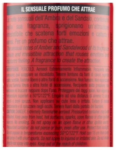 intesa sex unisex deodorante spray 125ml ambra profumo sensuale che attrae: tuttocasashop.live: igiene e cura della persona