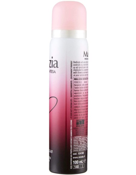 malizia deodorante spray donna - 100ml - certezza: tuttocasashop.live: igiene e cura della persona