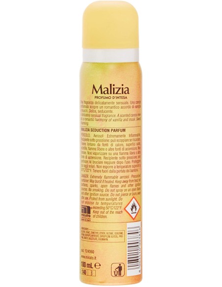 malizia deodorante spray donna - 100ml - vaniglia: tuttocasashop.live: igiene e cura della persona