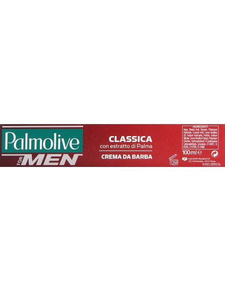 palmolive crema da barba 100ml - classica - con estratto di palma: tuttocasashop.live: igiene e cura della persona