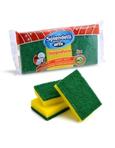 arix splendelli spugne con abrasivo grandi - 3 pezzi: tuttocasashop.live: pulizia e cura della casa