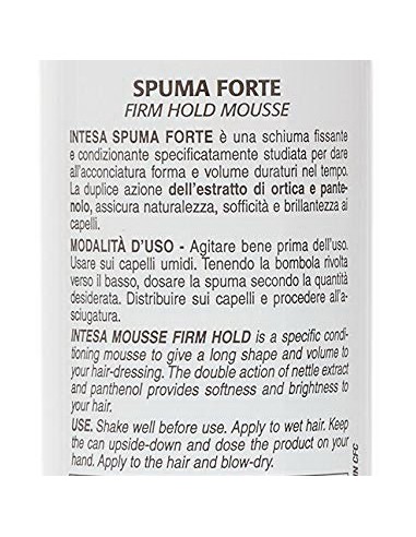 intesa spuma per capelli 300ml - fissaggio forte: tuttocasashop.live: igiene e cura della persona