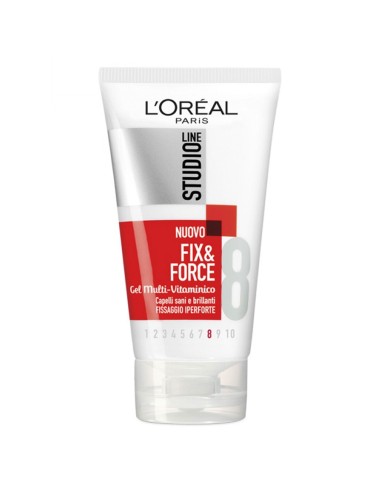 studio line gel per capelli tubo 150ml - n.8 fix&force: tuttocasashop.live: igiene e cura della persona
