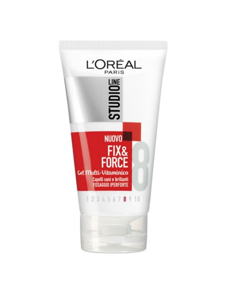 studio line gel per capelli tubo 150ml - n.8 fix&force: tuttocasashop.live: igiene e cura della persona