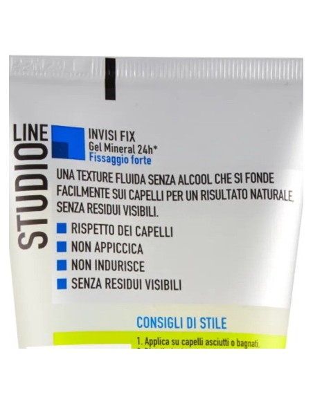 studio line gel per capelli - 150ml - n.6 - invisi fix forte mineral 24h: tuttocasashop.live: igiene e cura della persona