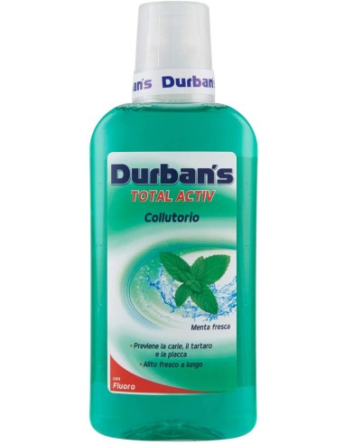 durbans collutorio per igiene dentale 500ml - active - menta piperita: tuttocasashop.live: igiene e cura della persona