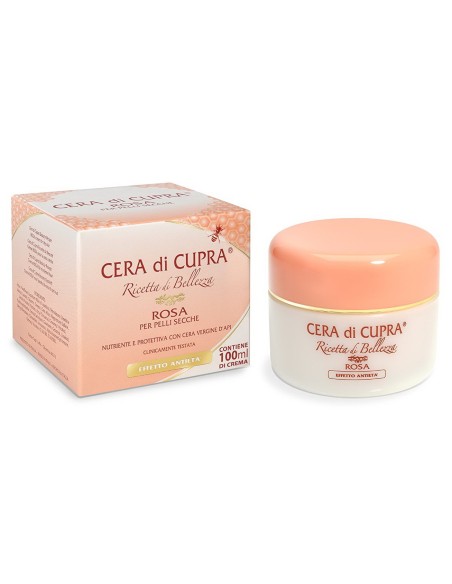 cera di cupra crema viso vaso 100ml - rosa - pelli secche - effetto antieta': tuttocasashop.live: igiene e cura della persona