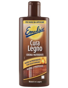 emulsio cura legno crema nutriente 250ml - con olio d'argan - nutre protegge: tuttocasashop.live: pulizia e cura della casa