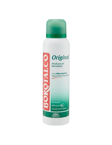 borotalco deodorante spray 150ml - original 48h microtalco assorbe il sudore: tuttocasashop.live: igiene e cura della persona