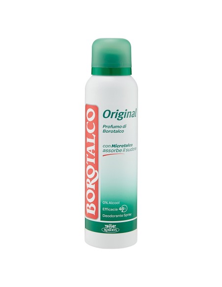 borotalco deodorante spray 150ml - original 48h microtalco assorbe il sudore: tuttocasashop.live: igiene e cura della persona
