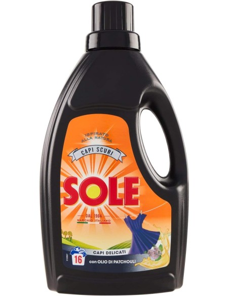sole detersivo liquido 16 lavaggi 1l - capi scuri o neri: tuttocasashop.live: prodotti per bucato e tessuti