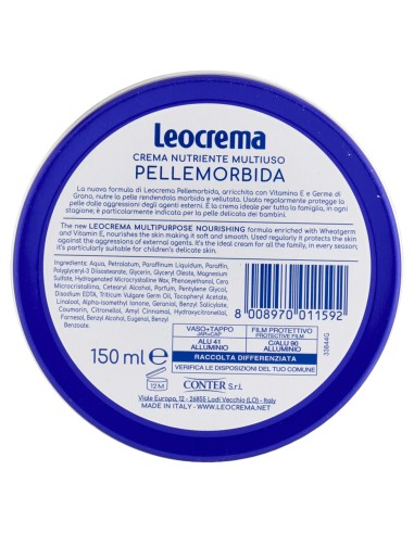leocrema pellemorbida crema multiuso vaso 150ml - blu: tuttocasashop.live: igiene e cura della persona