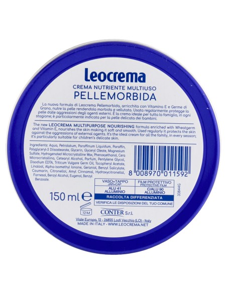 leocrema pellemorbida crema multiuso vaso 150ml - blu: tuttocasashop.live: igiene e cura della persona