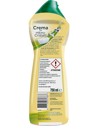 cif crema detergente cremoso - 750ml - limone: tuttocasashop.live: pulizia e cura della casa