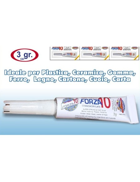 forza10 super adesivo istantaneo - 3 grammi - multimateriale: tuttocasashop.live: altro - bazar