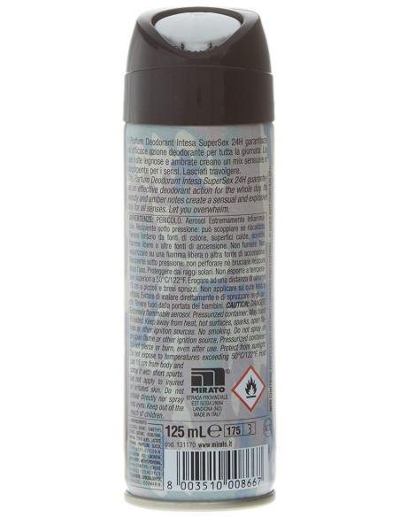 intesa sex unisex deodorante spray 150ml supersex sensual desiderio: tuttocasashop.live: igiene e cura della persona