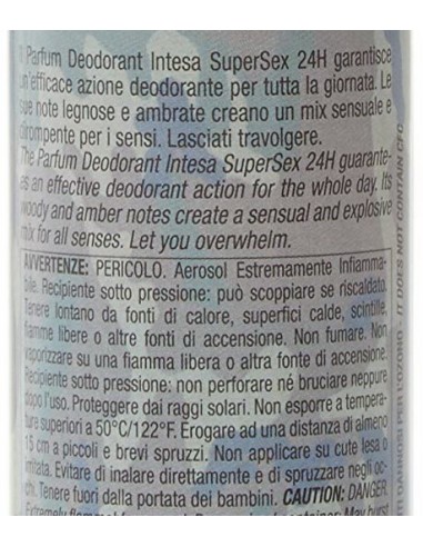 intesa sex unisex deodorante spray 150ml supersex sensual desiderio: tuttocasashop.live: igiene e cura della persona