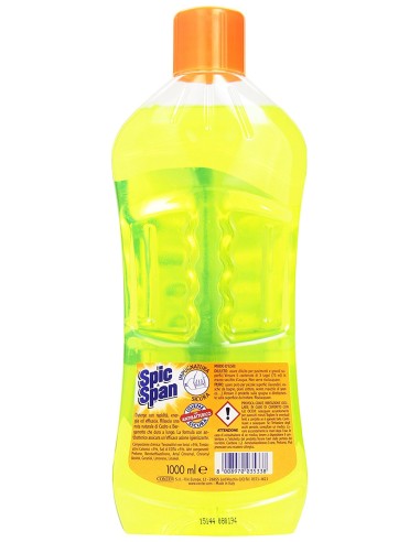 spic&span detergente liquido per pavimenti 1l - cedro e bergamotto: tuttocasashop.live: pulizia e cura della casa