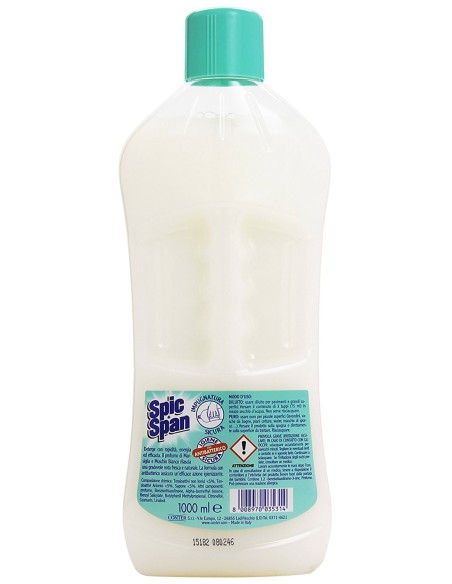 spic&span detergente liquido per pavimenti 1l - marsiglia e muschio bianco: tuttocasashop.live: pulizia e cura della casa