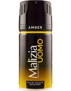 malizia uomo deodorante spray - 150ml - amber: tuttocasashop.live: igiene e cura della persona