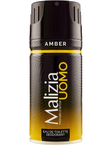 malizia uomo deodorante spray - 150ml - amber: tuttocasashop.live: igiene e cura della persona