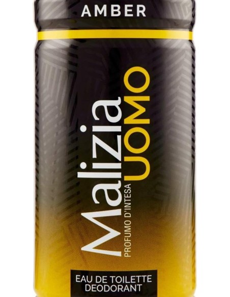 malizia uomo deodorante spray - 150ml - amber: tuttocasashop.live: igiene e cura della persona