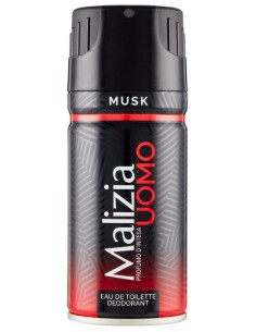 malizia uomo deodorante spray - 150ml - musk: tuttocasashop.live: igiene e cura della persona