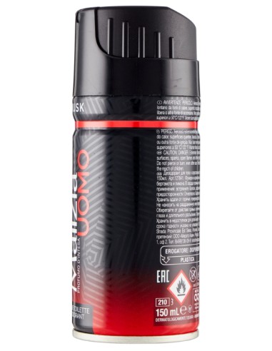 malizia uomo deodorante spray - 150ml - musk: tuttocasashop.live: igiene e cura della persona
