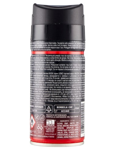 malizia uomo deodorante spray - 150ml - musk: tuttocasashop.live: igiene e cura della persona