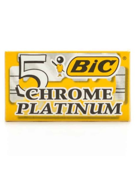 bic chrome platinum - 5 lame tradizionali - per rasoio tradizionale: tuttocasashop.live: igiene e cura della persona